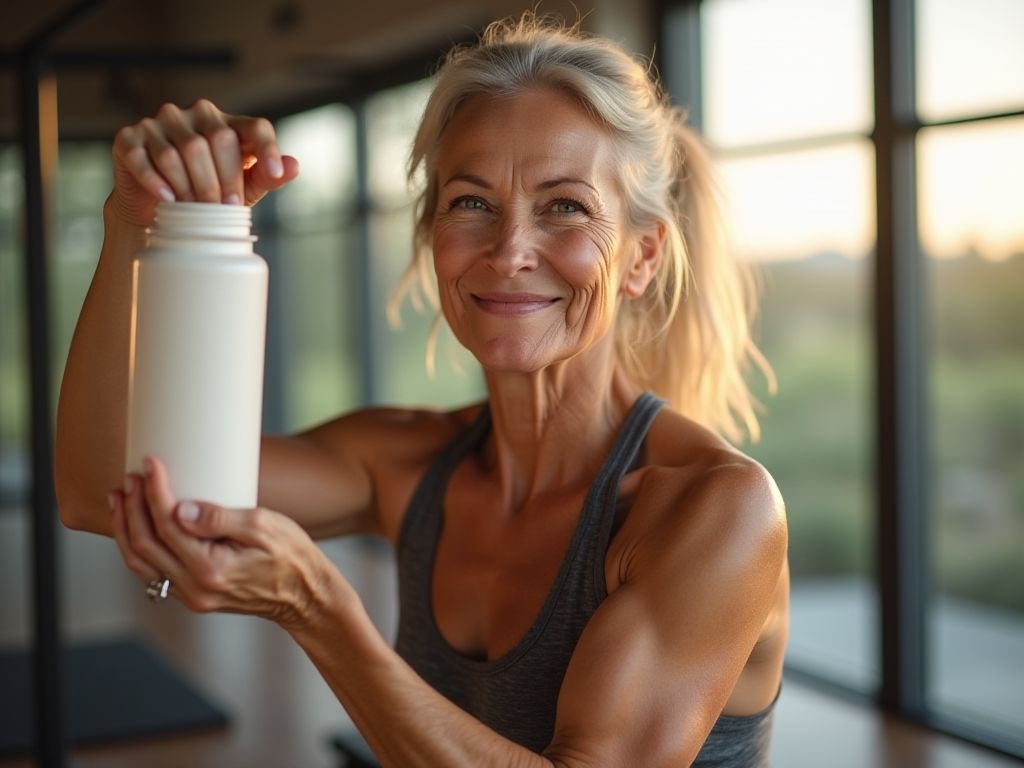 Peptides De Collagène Pour Plus De 30 Ans Avec Routine D'Exercice