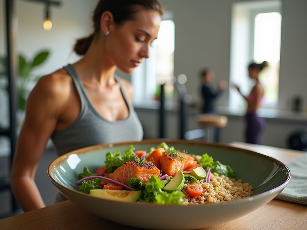 Préparation De Repas Sains Pour Les Plus De 30 Ans Avec Une Routine D'Exercice