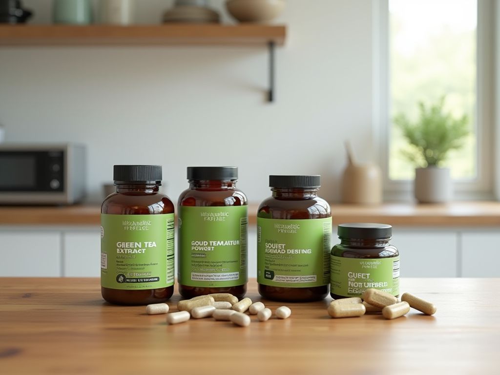 Pile De Suppléments Pratiques Pour Augmenter Le Taux Métabolique